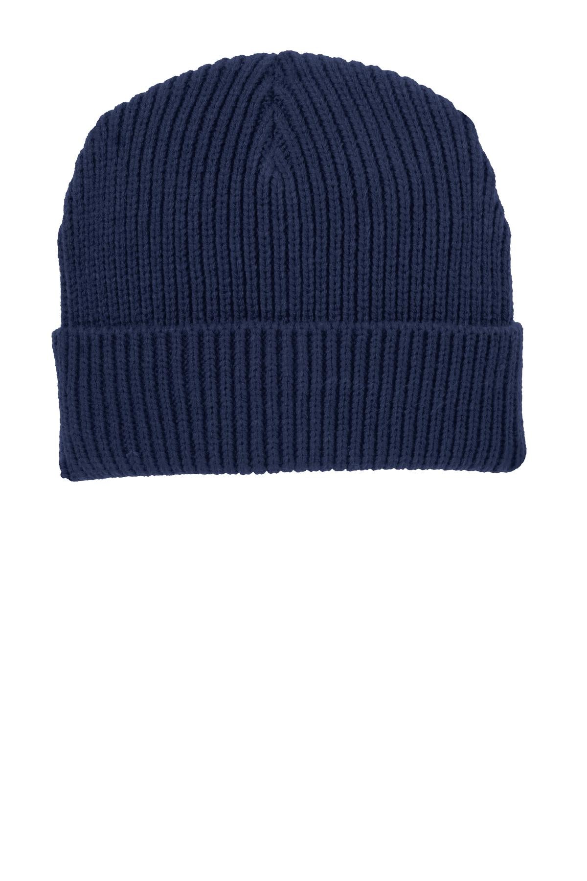 This heavyweight chunky rib knit cap has a traditional look and is always cold-weather-ready. Fabric