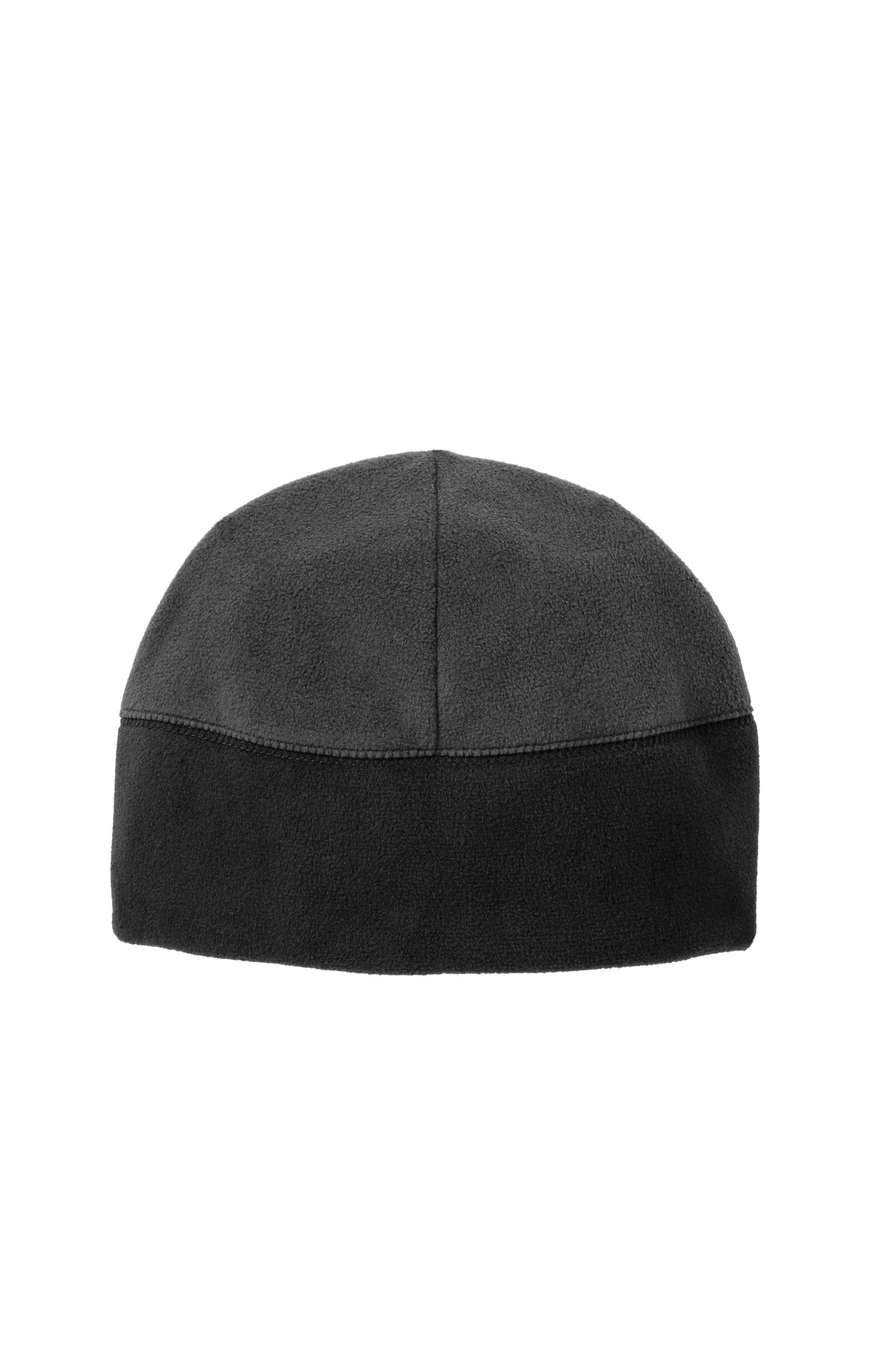 Top off your look with this warm fleece beanie--available as a single color or two-tone with a black