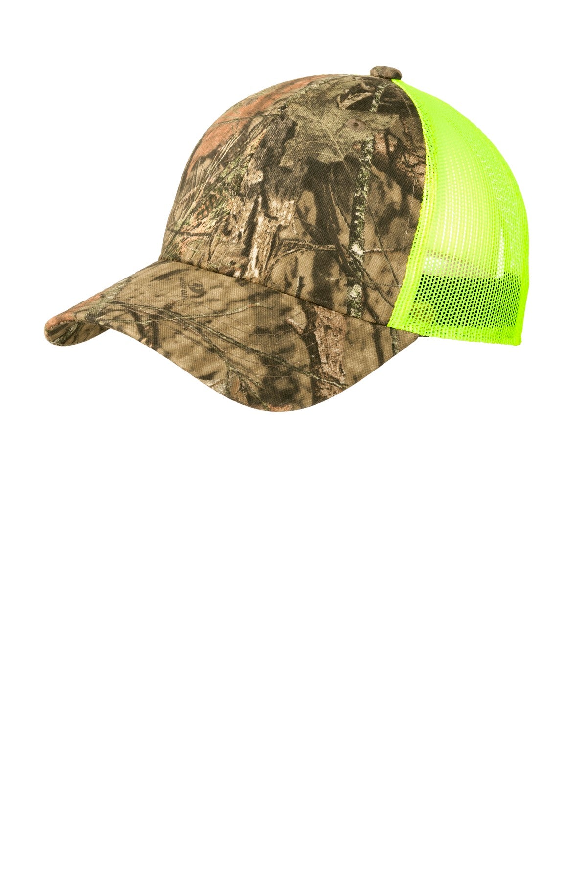 Camo and open-hole mesh come together in this structured cap designed with the outdoors in mind. Fab