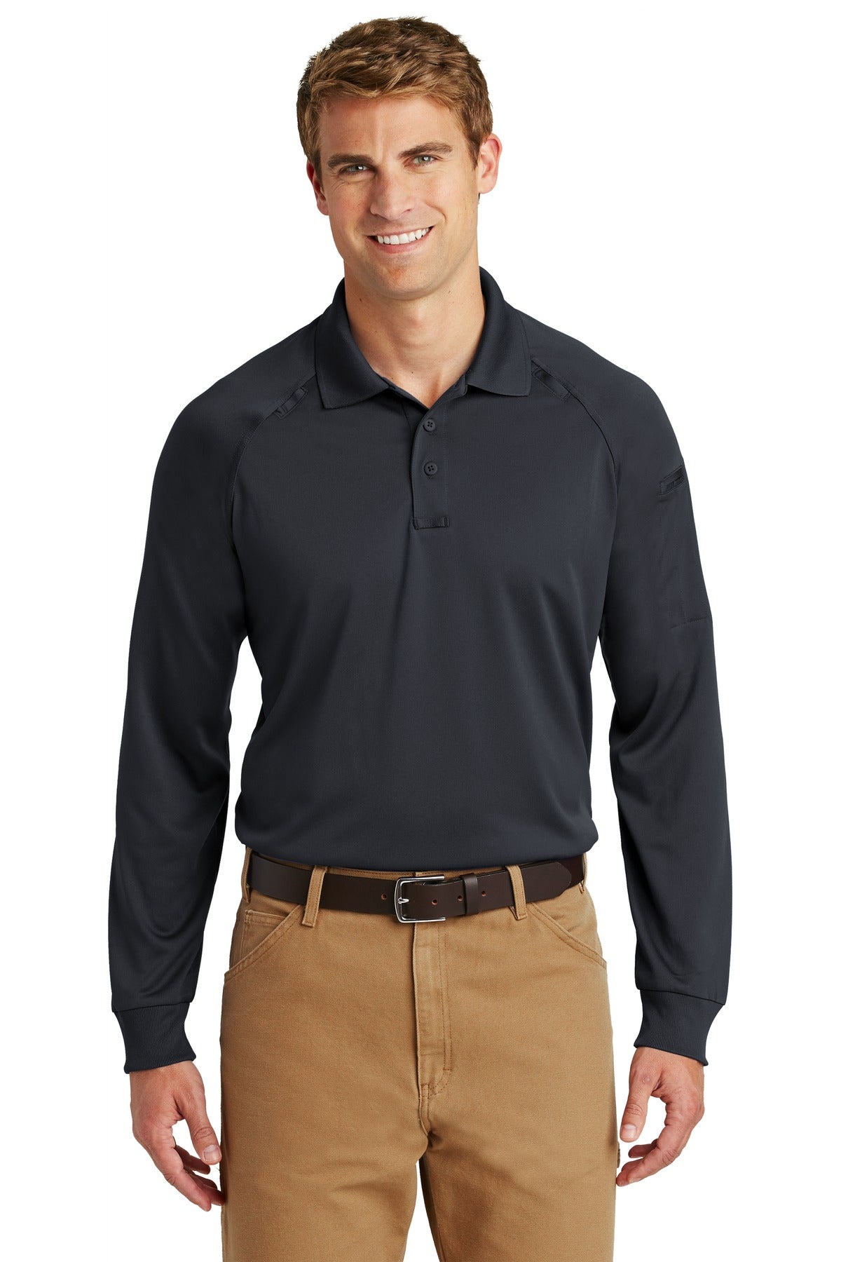 With strategically placed mic clips and dual pen pockets our - Charcoal