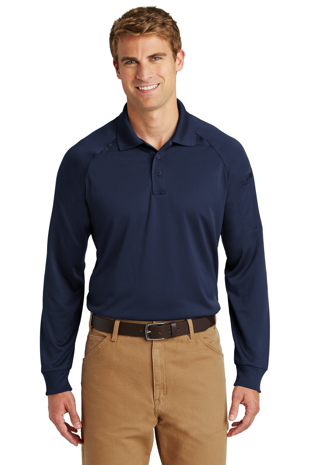 With strategically placed mic clips and dual pen pockets our - Dark Navy