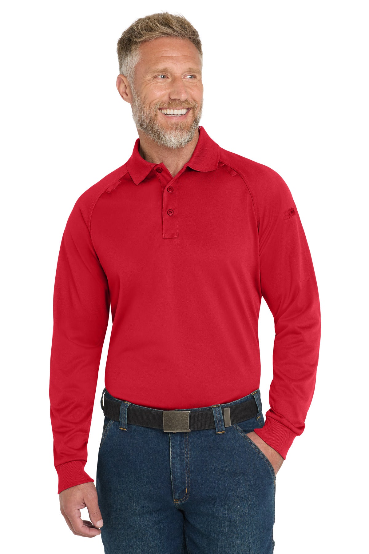 With strategically placed mic clips and dual pen pockets our - Red