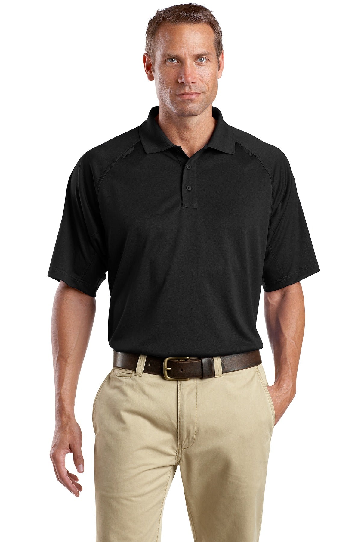 With strategically placed mic clips and dual pen pockets our - Black