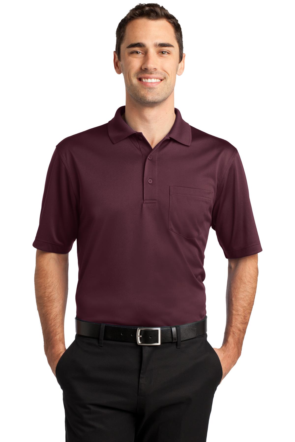 Made to work this high-performance polo can handle whatever  - Maroon