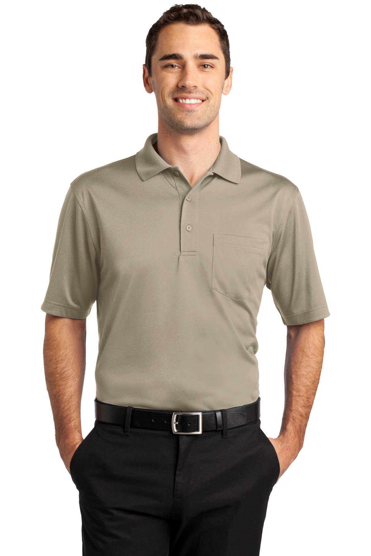Made to work this high-performance polo can handle whatever  - Tan