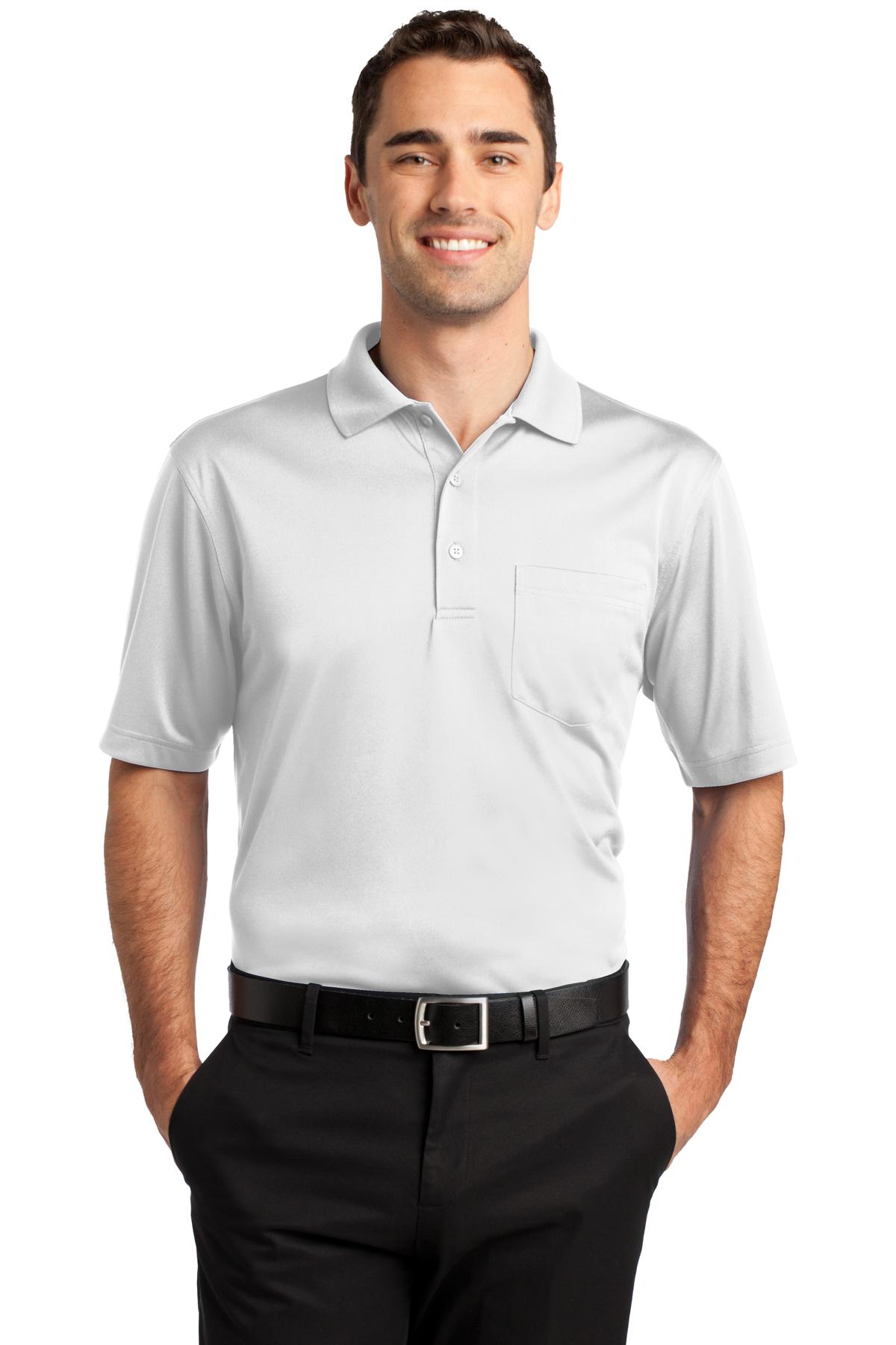 Made to work this high-performance polo can handle whatever  - White