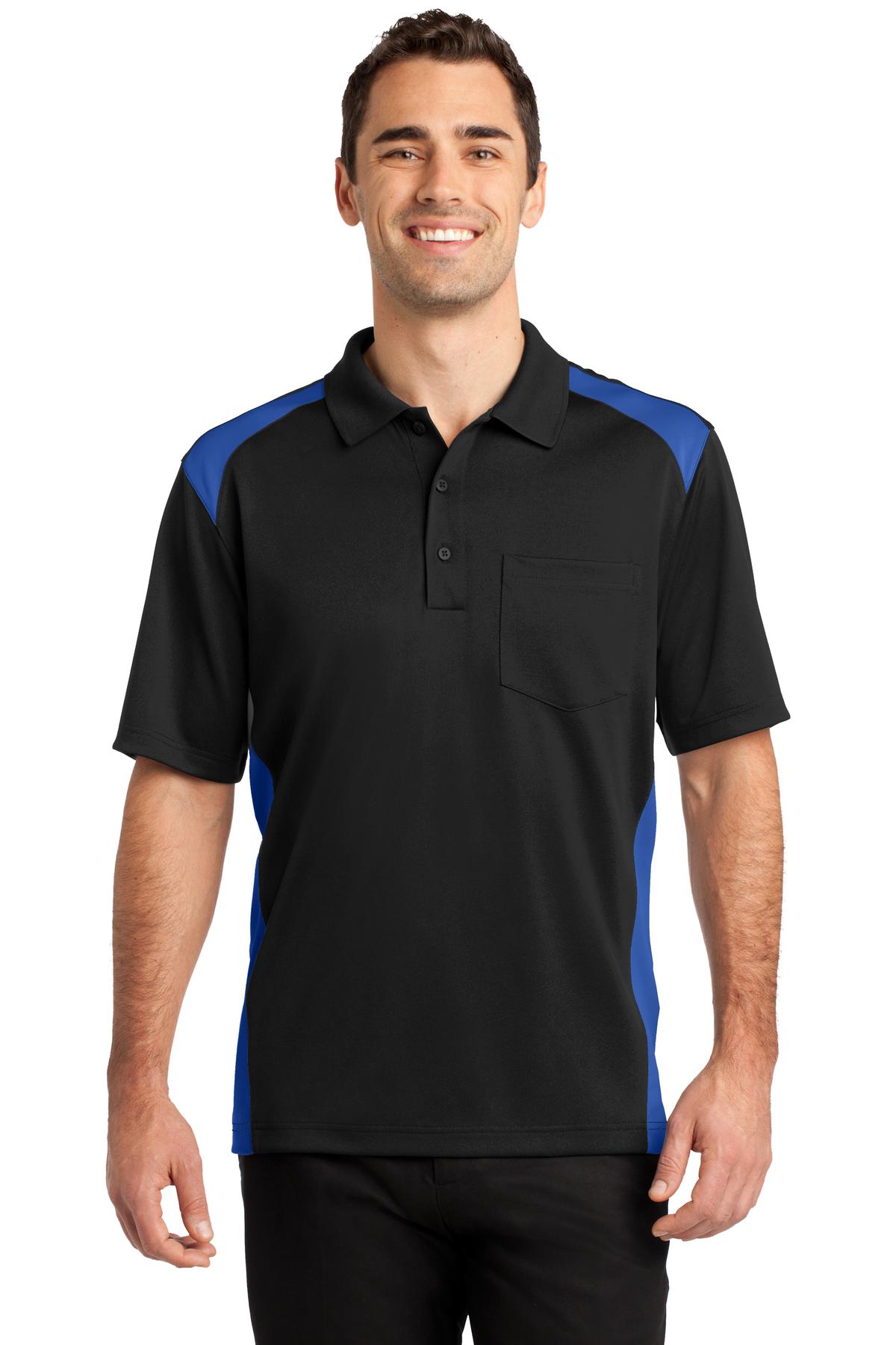 Snag-proof. Wrinkle-resistant. Odor-fighting. Moisture-wicki - Black/ Royal