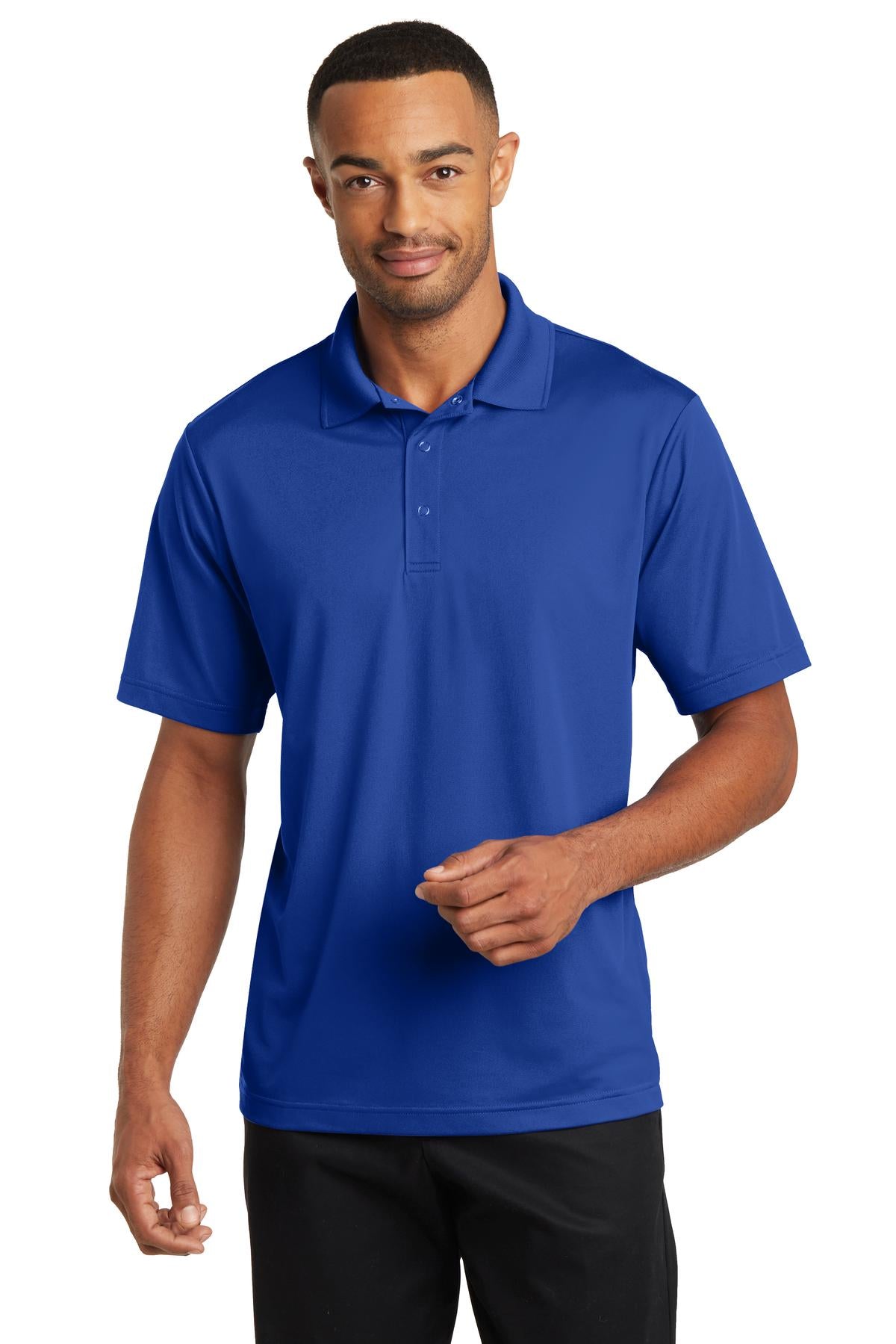 A button-free polo built specifically with the food and beve - True Royal