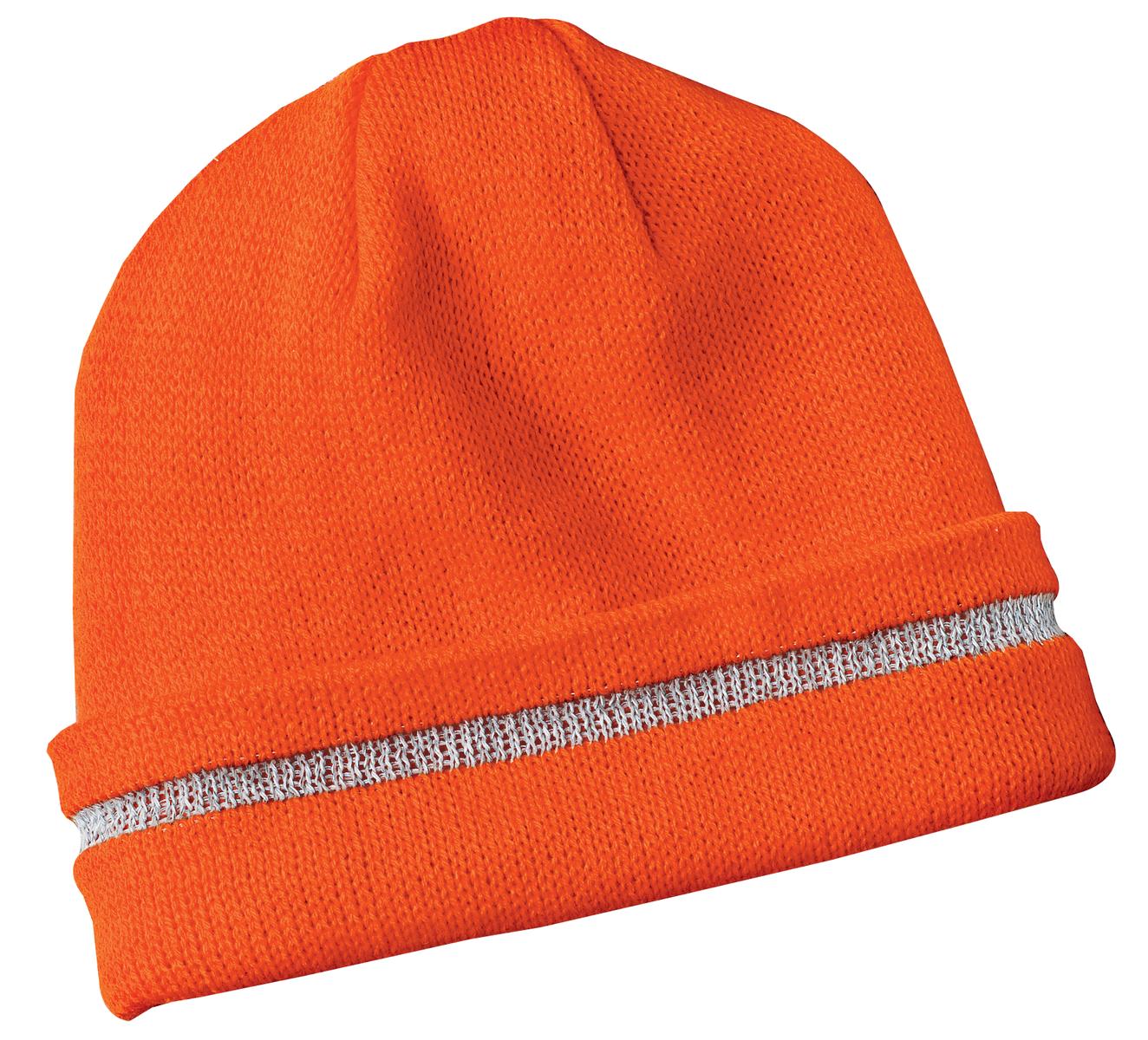 This non-ANSI certified beanie features 3M reflective yarn for superior reflective capability.Fabric