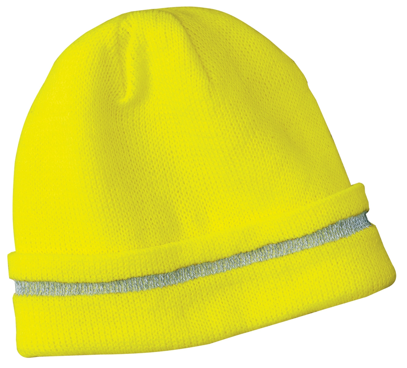 This non-ANSI certified beanie features 3M reflective yarn for superior reflective capability.Fabric