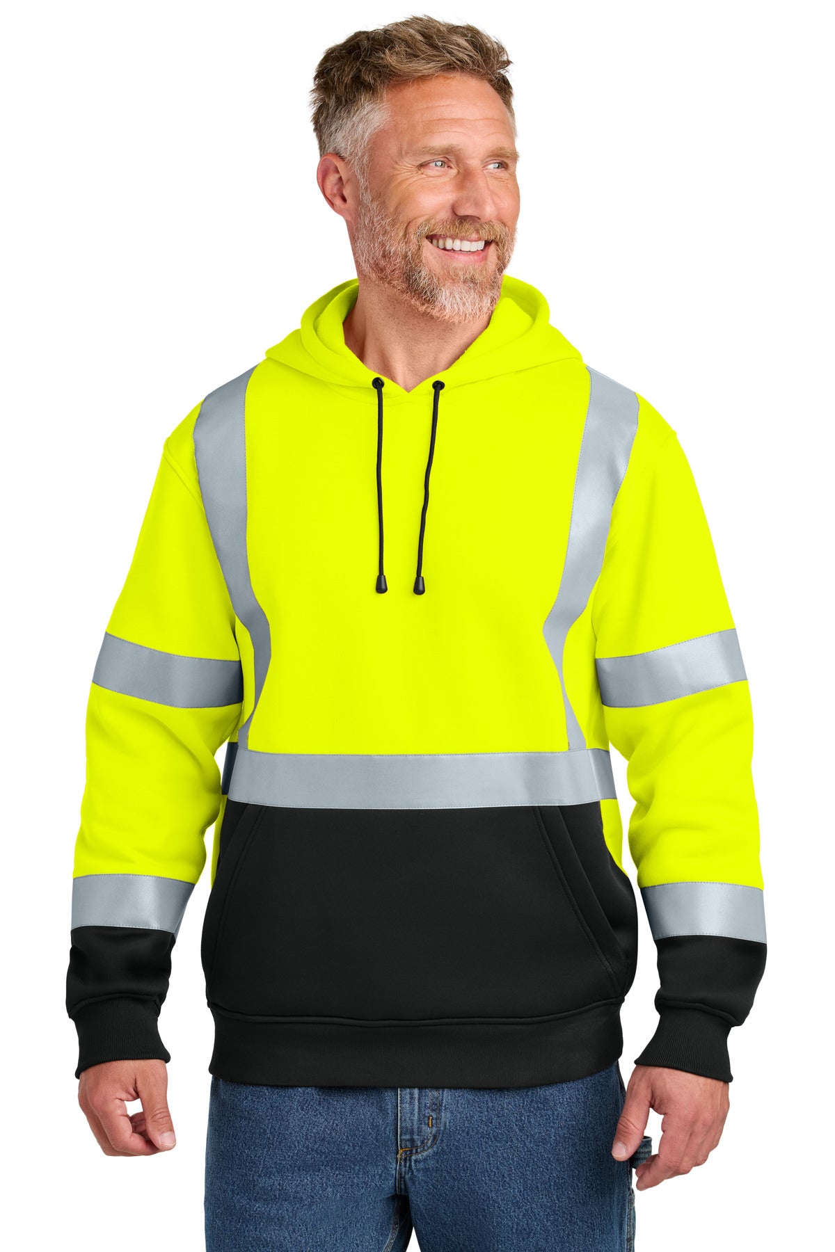 Designed for visibility this durable heavyweight hoodie is a - Safety Yellow