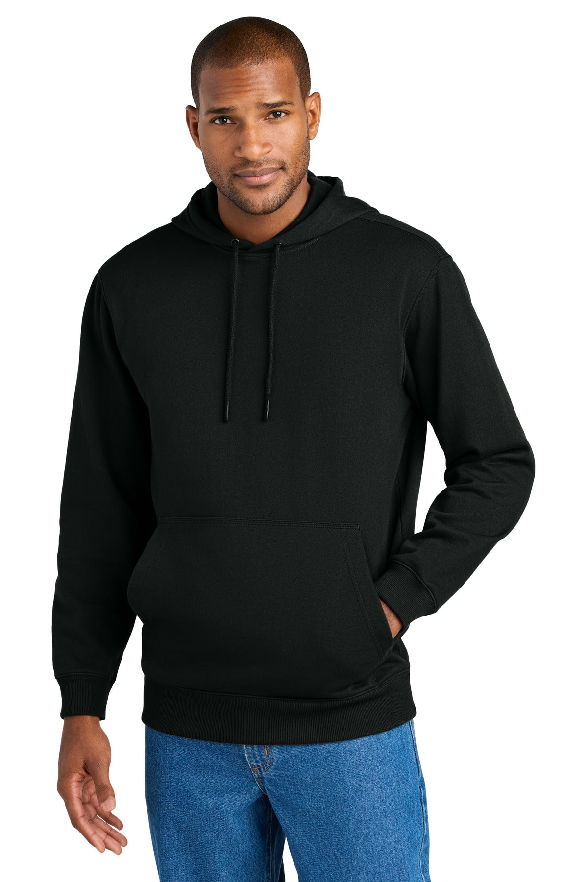 This work-ready hoodie balances durable strength with cotton - Black