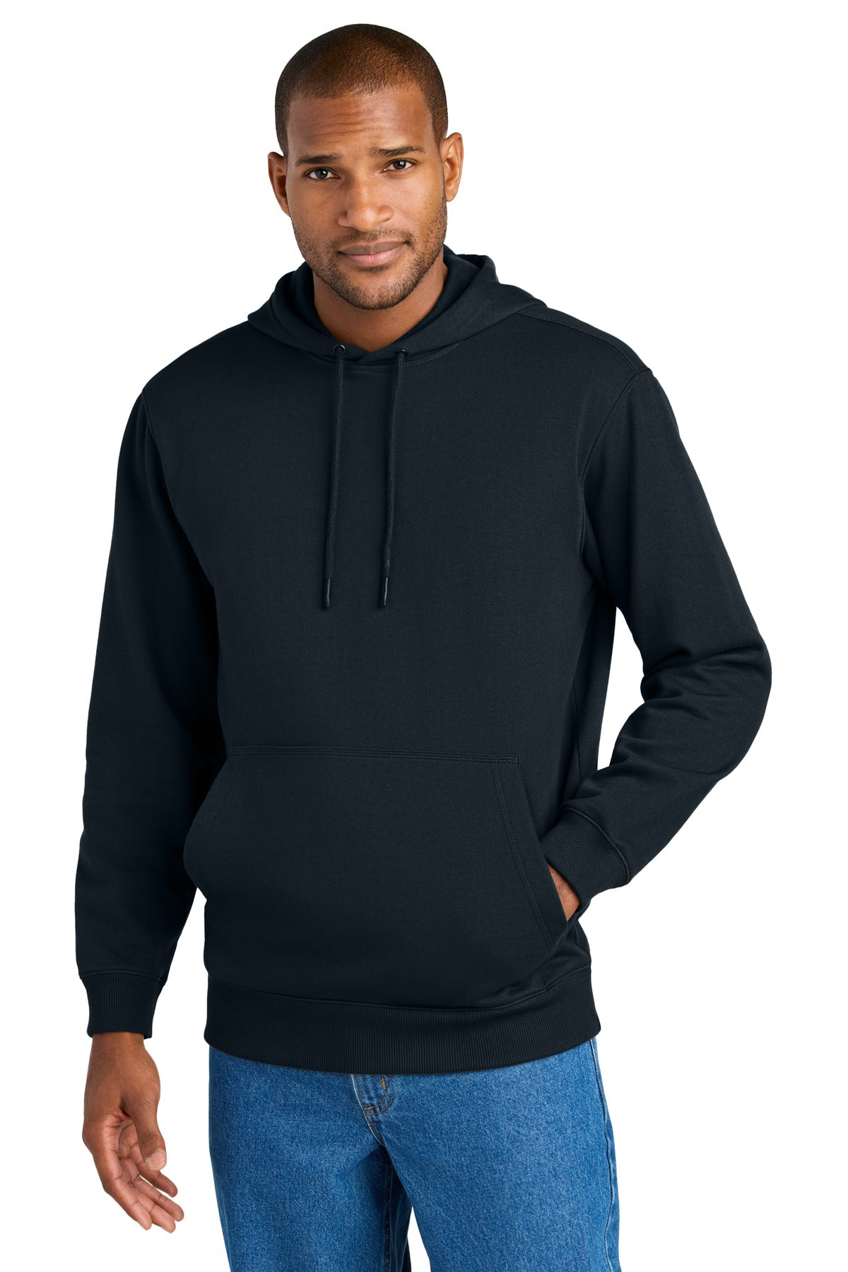 This work-ready hoodie balances durable strength with cotton - Navy