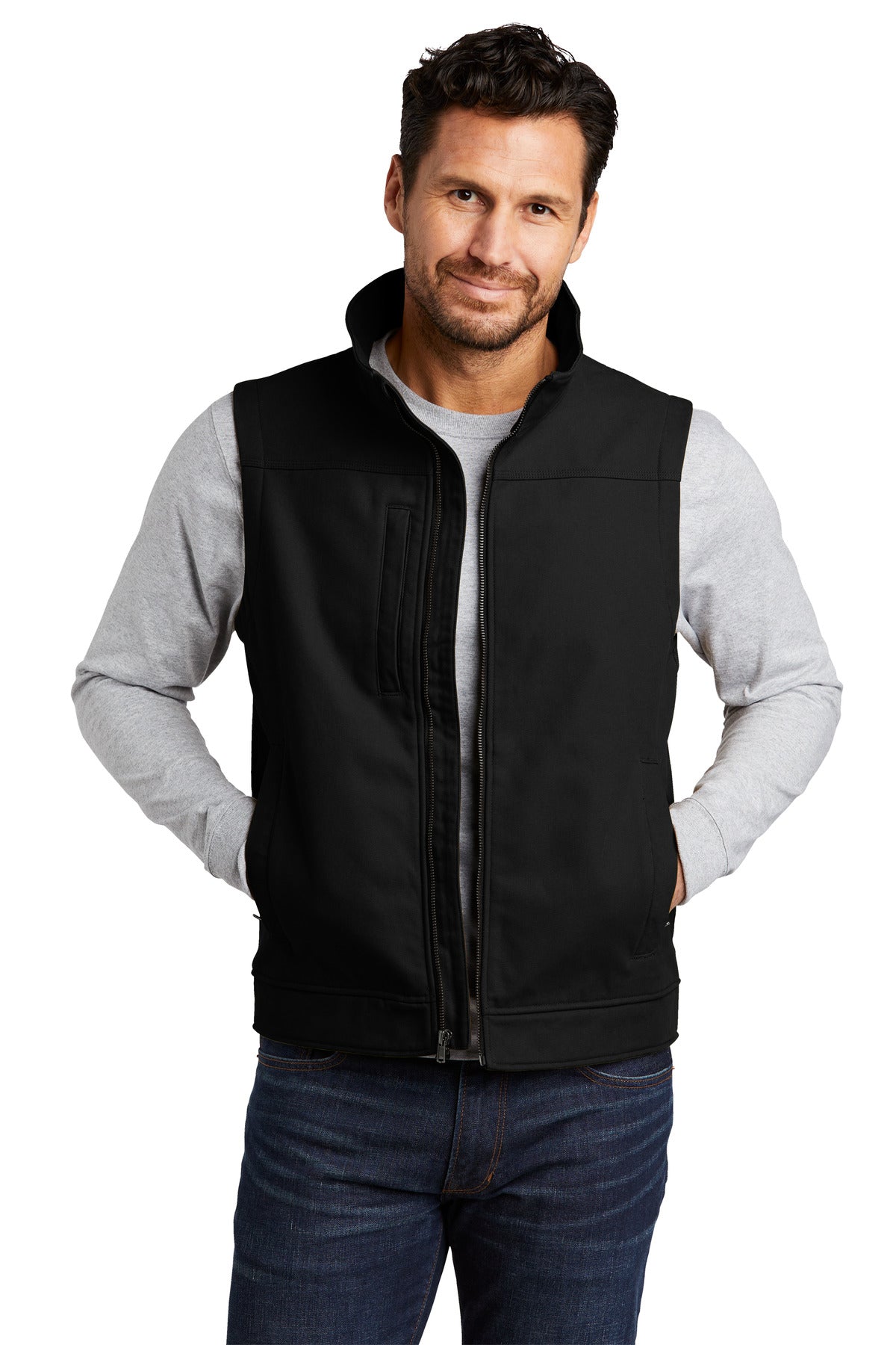 Soft shell technology meets durable duck cloth in this hardw - Black