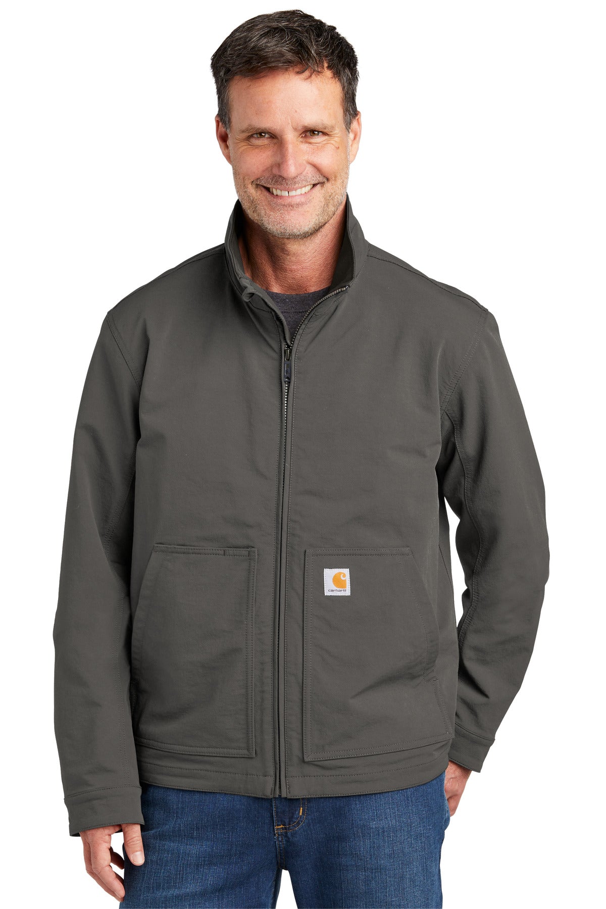 This soft shell jacket combines iconic Carhartt looks with u - Gravel