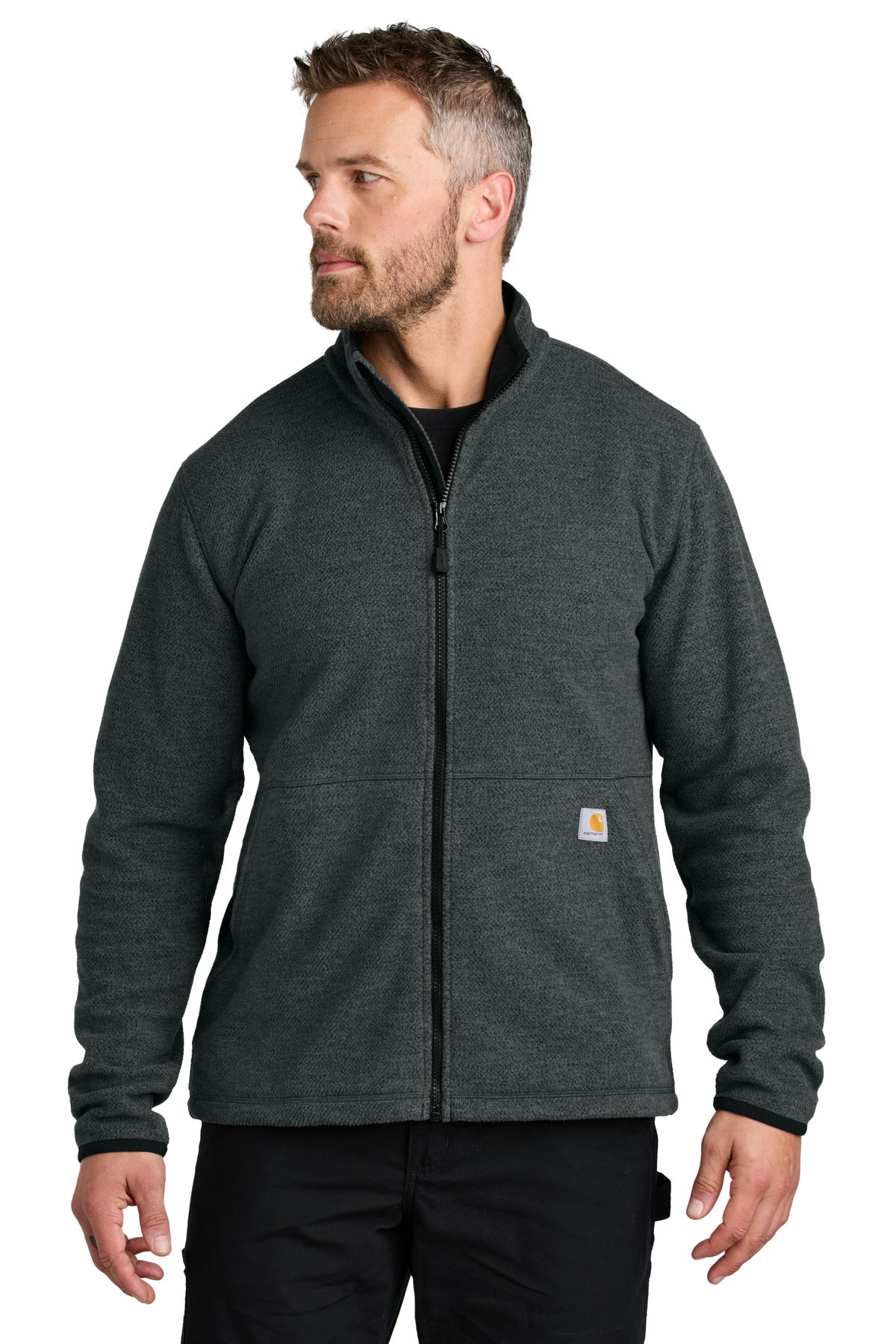 From jobsite to backyard barbeque Carhartt Textured Fleece o - Carbon Heather