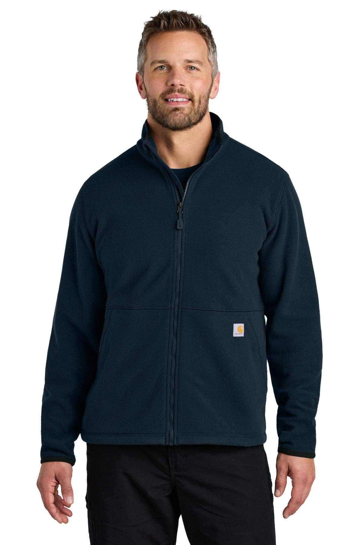 From jobsite to backyard barbeque Carhartt Textured Fleece o - Navy