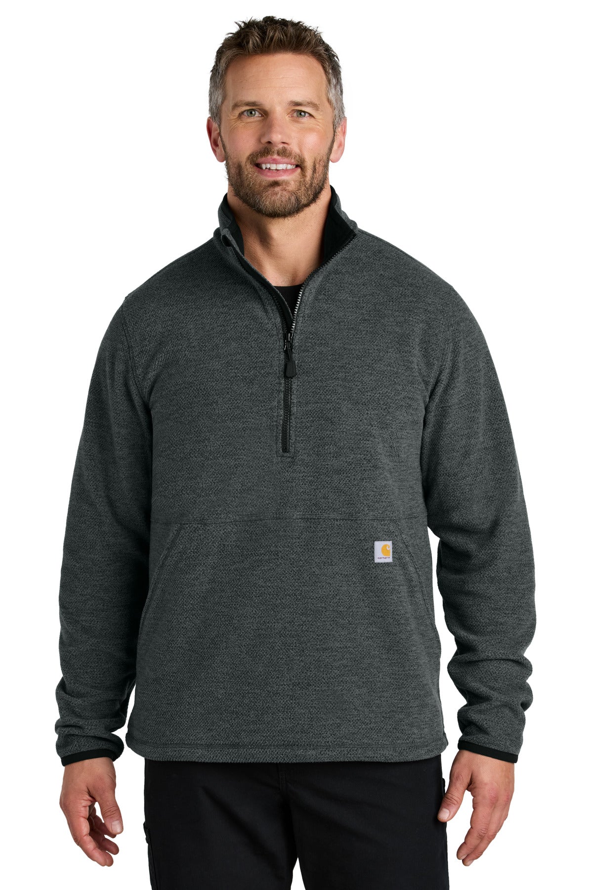 From jobsite to backyard barbeque Carhartt Textured Fleece o - Carbon Heather