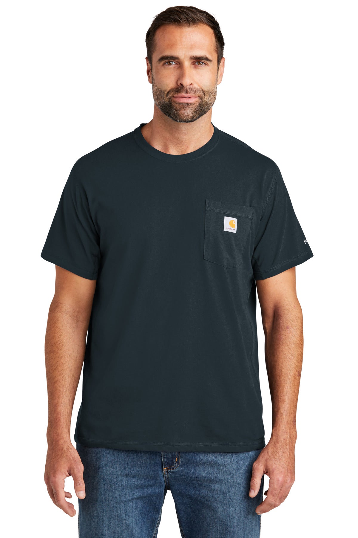 This midweight pocket tee fights sweat and is built for hard - Navy
