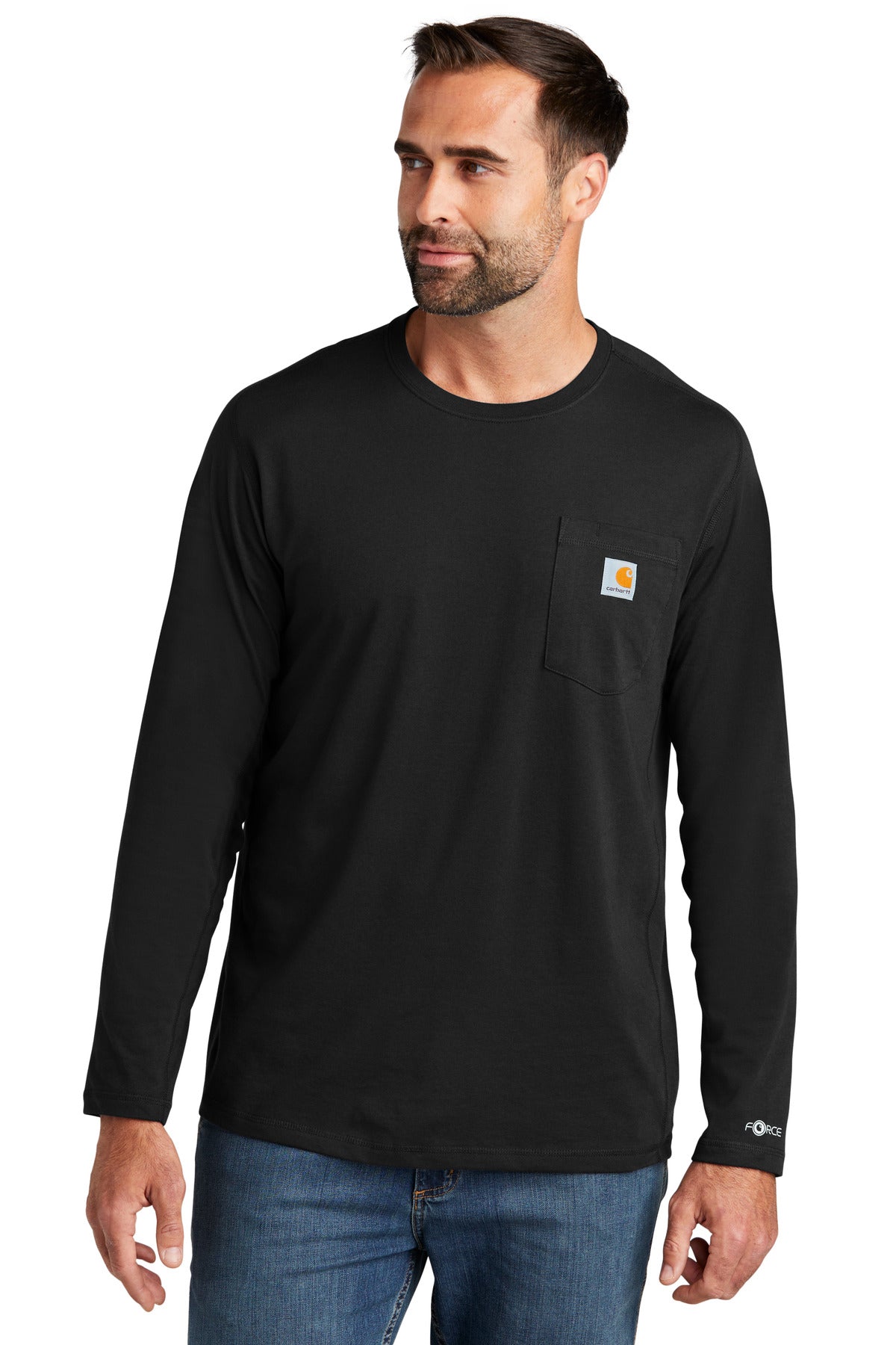 This midweight pocket tee fights sweat and is built for hard - Black