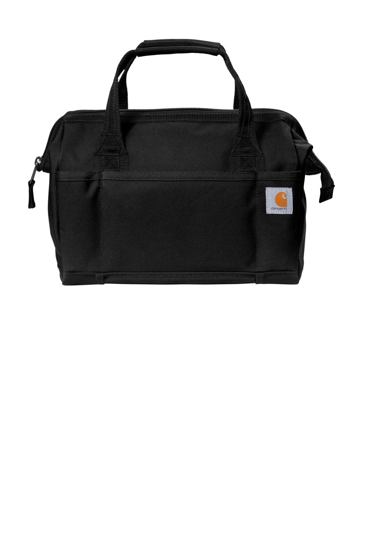 This rugged rough-and-tumble tool bag makes it easy to store - Black