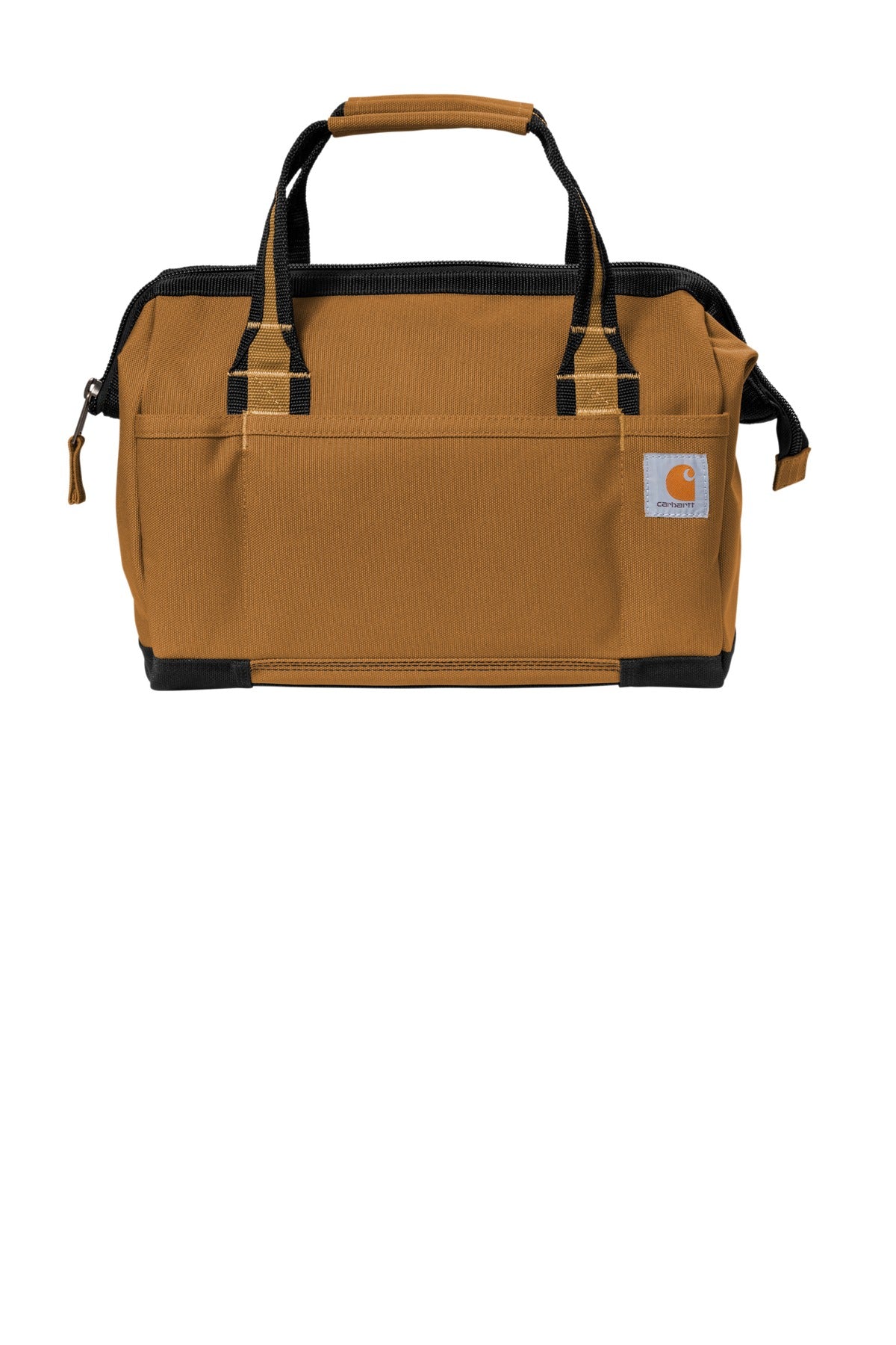 This rugged rough-and-tumble tool bag makes it easy to store - Carhartt Brown