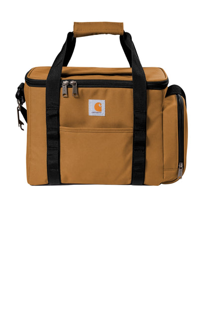 This seam-sealed insulated and water-repellent cooler holds  - Carhartt Brown