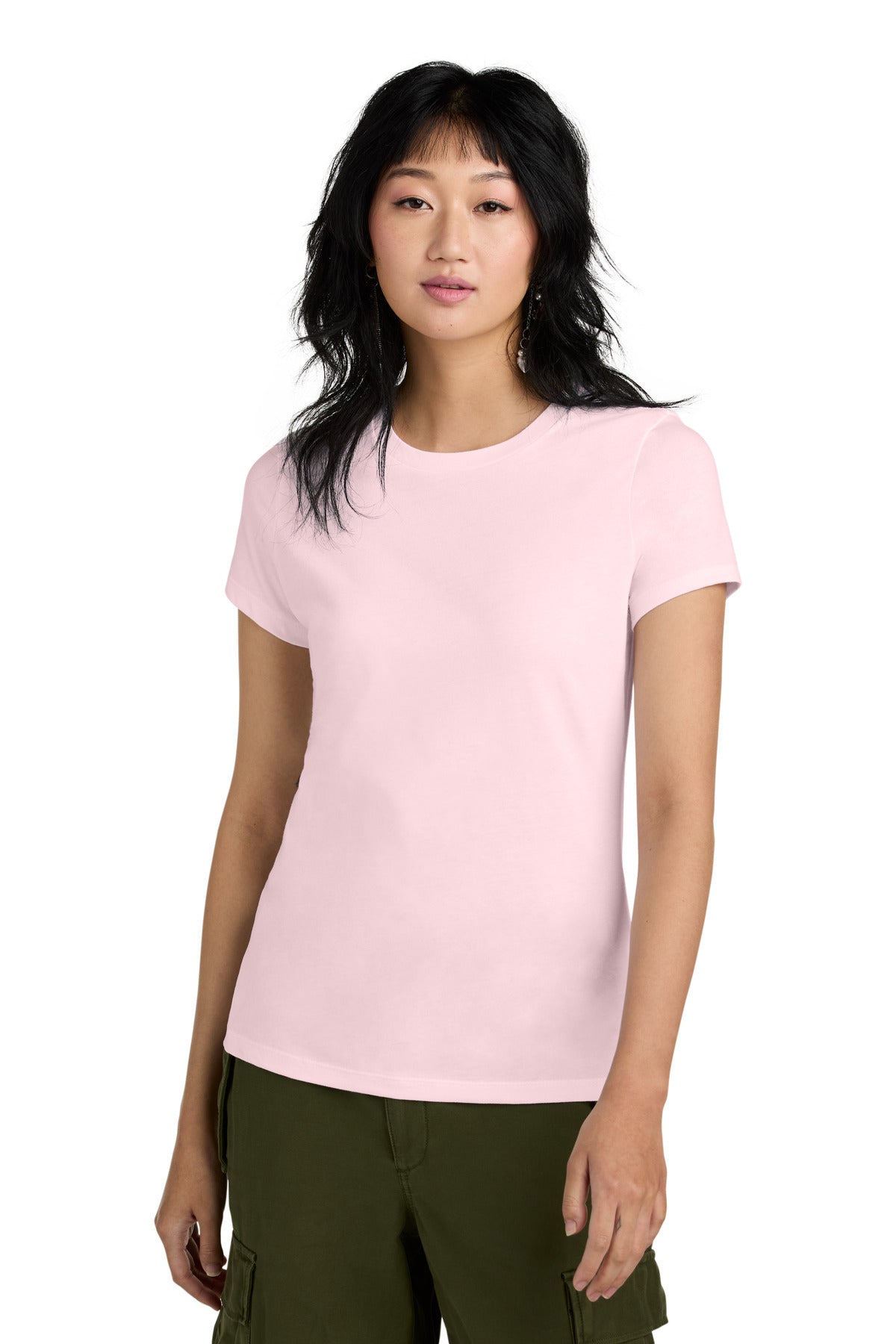An effortless perfect tee for everyday wear. 4.3-ounce 100%  - Carnation Pink