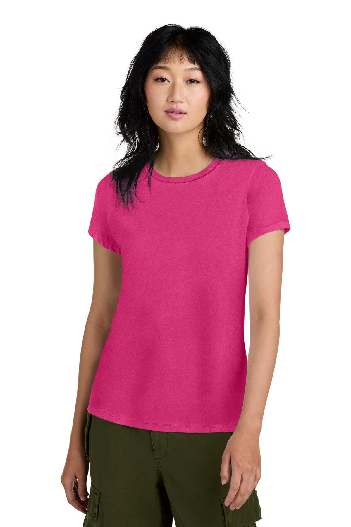 An effortless perfect tee for everyday wear. 4.3-ounce 100%  - Dark Fuchsia