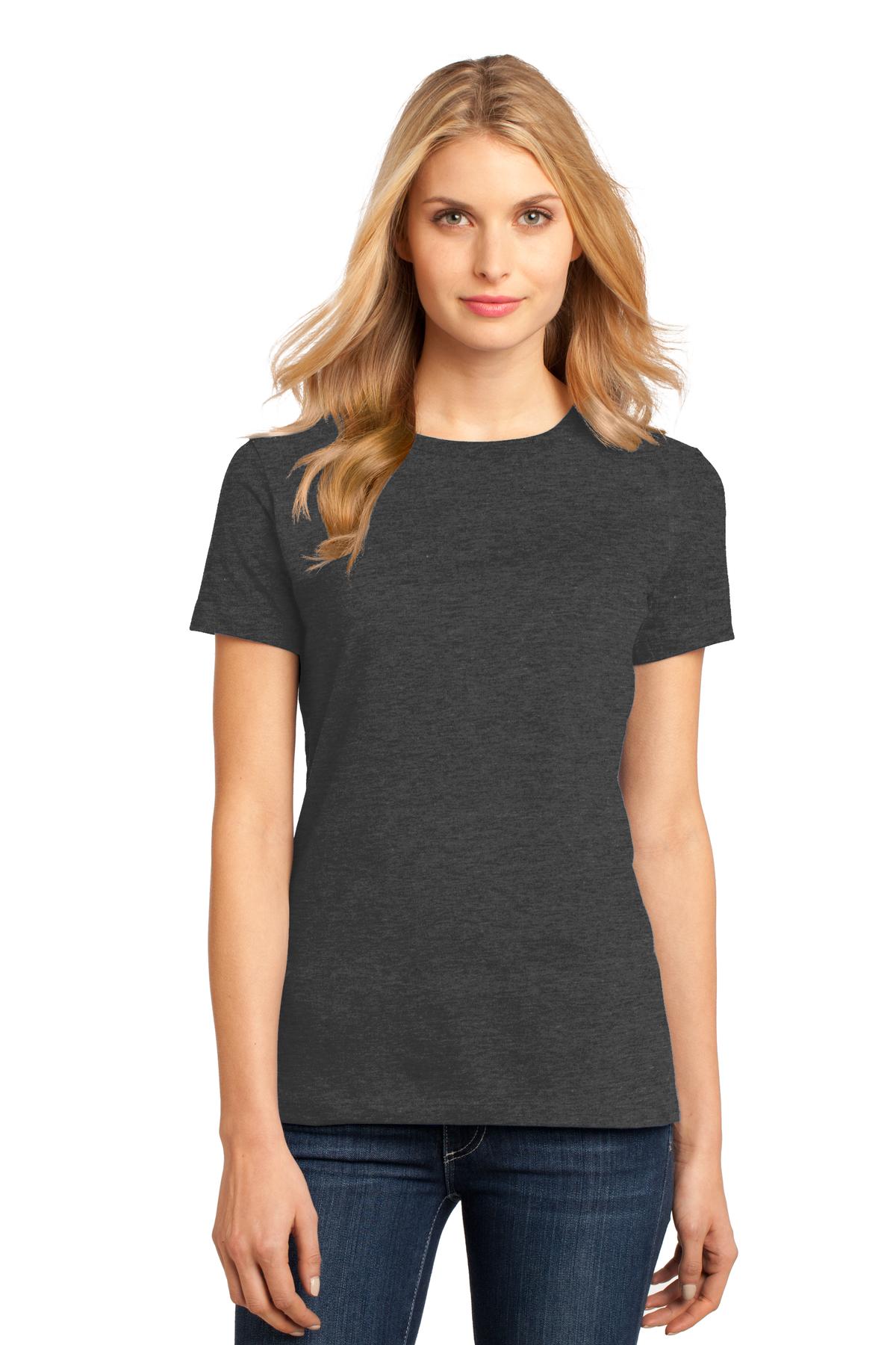 An effortless perfect tee for everyday wear. 4.3-ounce 100%  - Heathered Charcoal