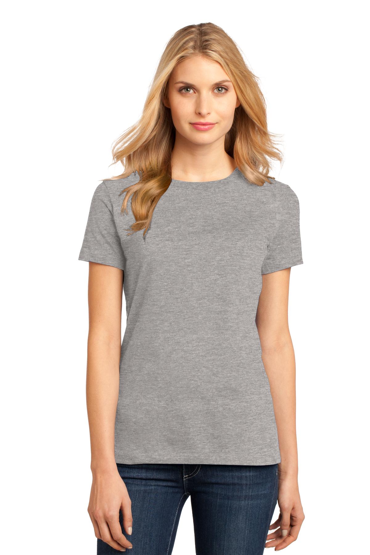 An effortless perfect tee for everyday wear. 4.3-ounce 100%  - Heathered Steel