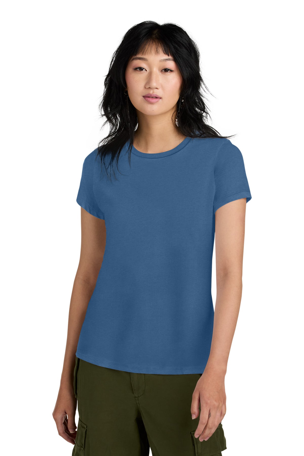 An effortless perfect tee for everyday wear. 4.3-ounce 100%  - Maritime Blue