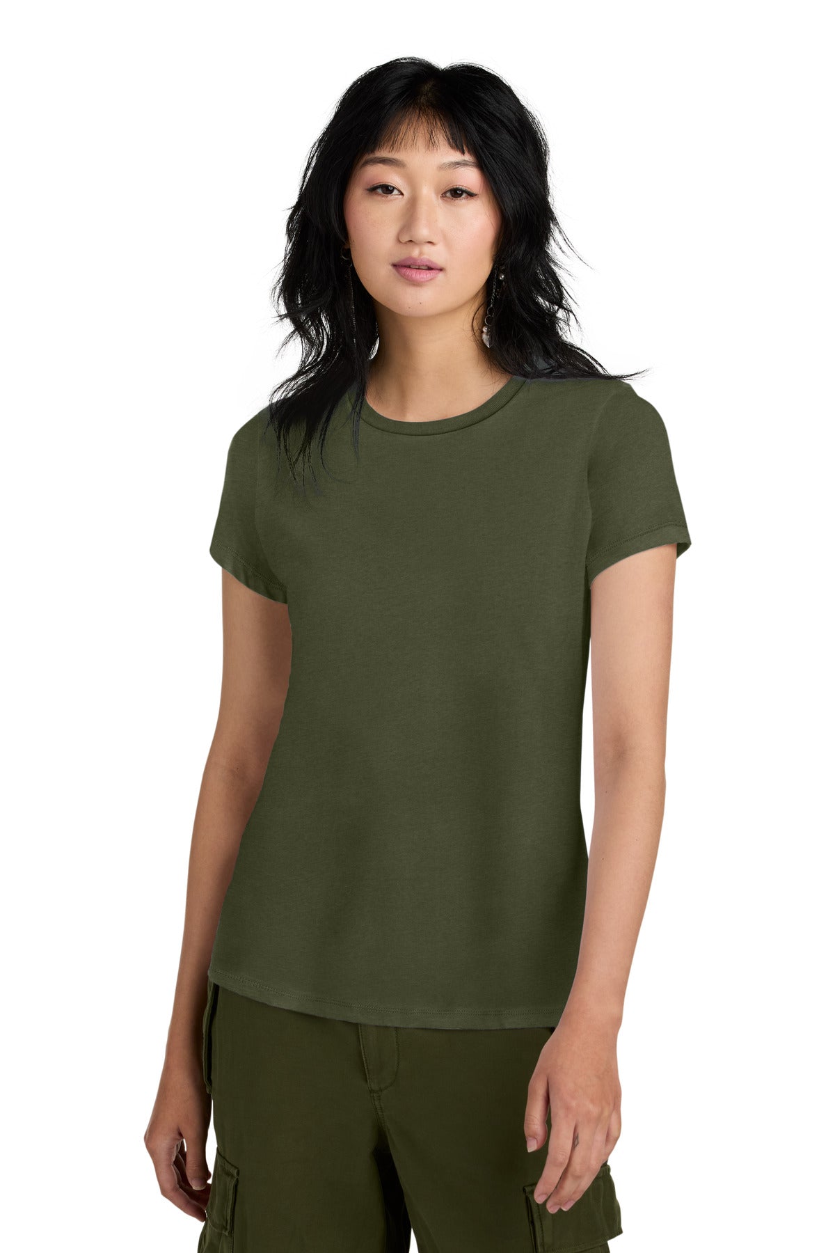 An effortless perfect tee for everyday wear. 4.3-ounce 100%  - Military Green