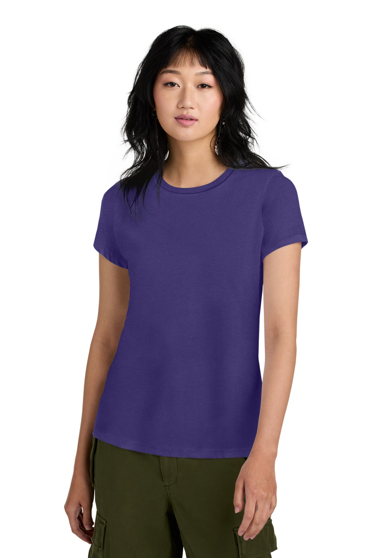 An effortless perfect tee for everyday wear. 4.3-ounce 100%  - Purple