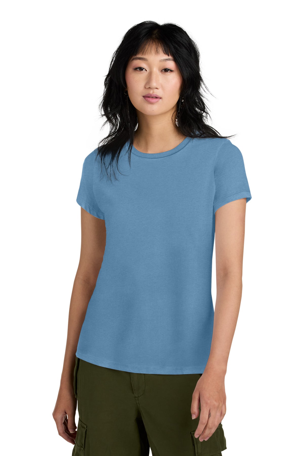 An effortless perfect tee for everyday wear. 4.3-ounce 100%  - Tundra Blue