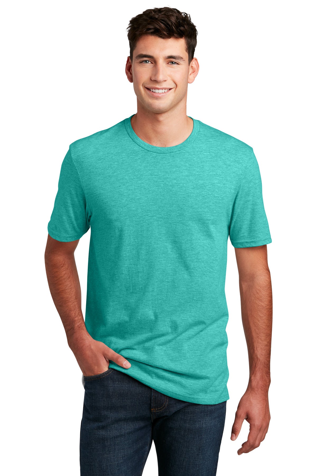 Enjoy 100% pure tee perfection from the softest blend.4.3-ou - Aqua Heather