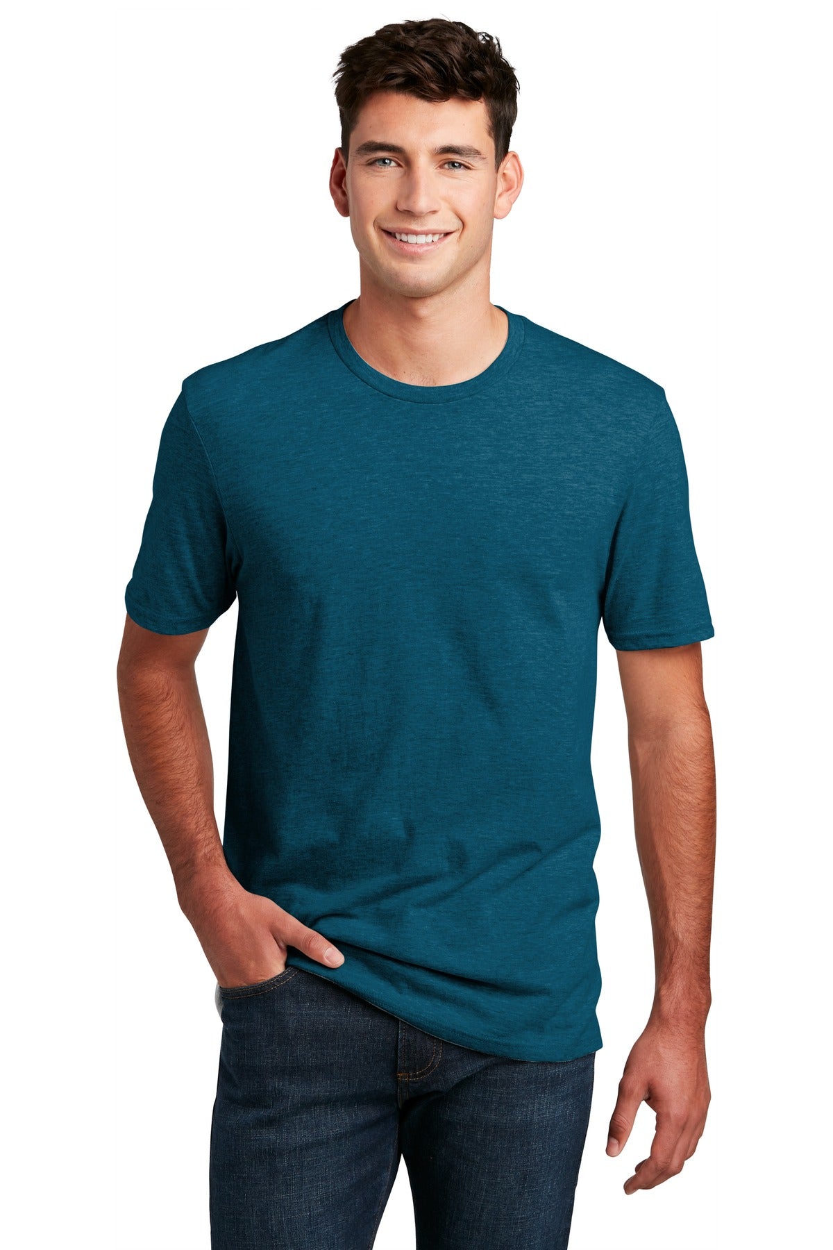 Enjoy 100% pure tee perfection from the softest blend.4.3-ou - Deep Turquoise Fleck