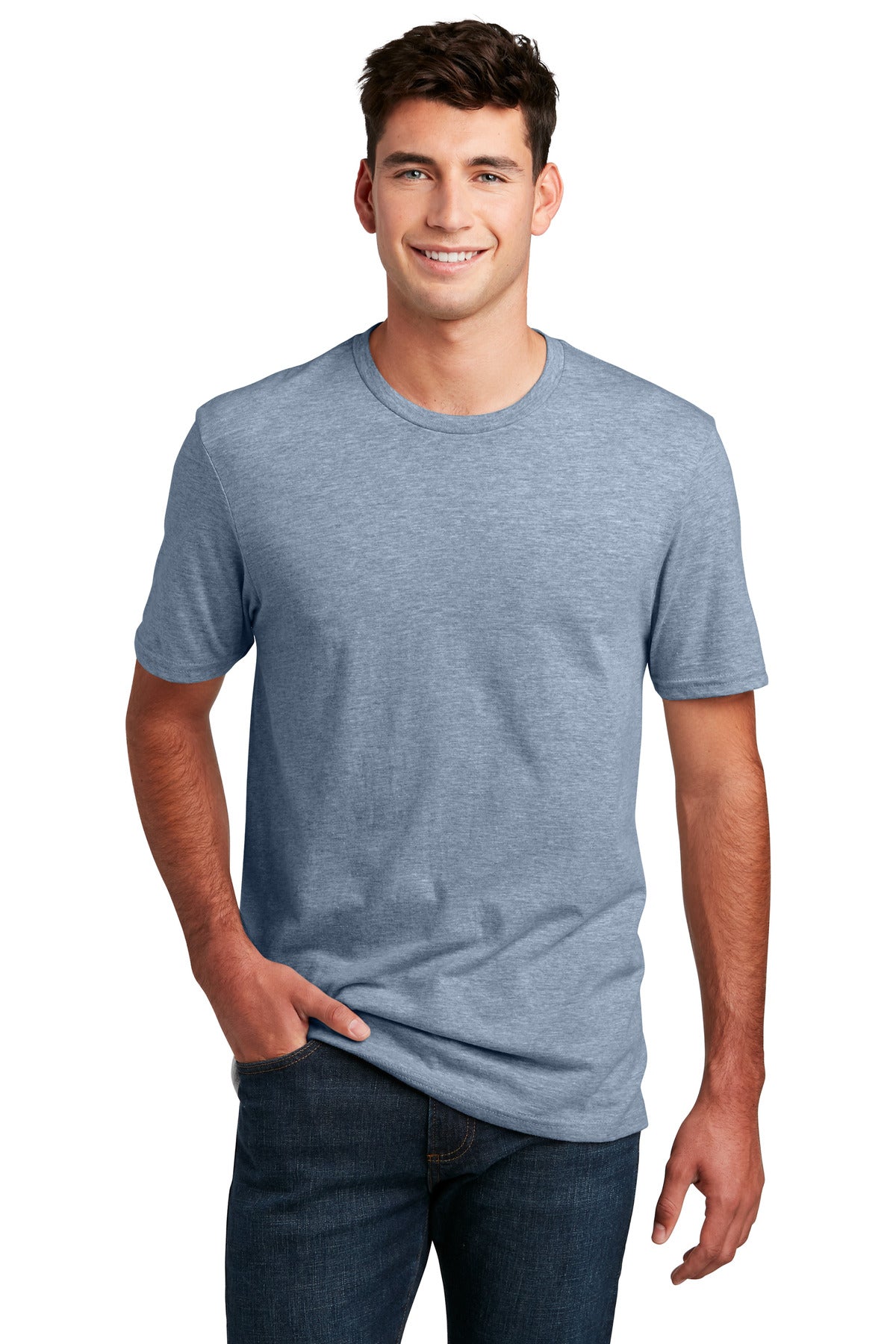 Enjoy 100% pure tee perfection from the softest blend.4.3-ou - Flint Blue Heather
