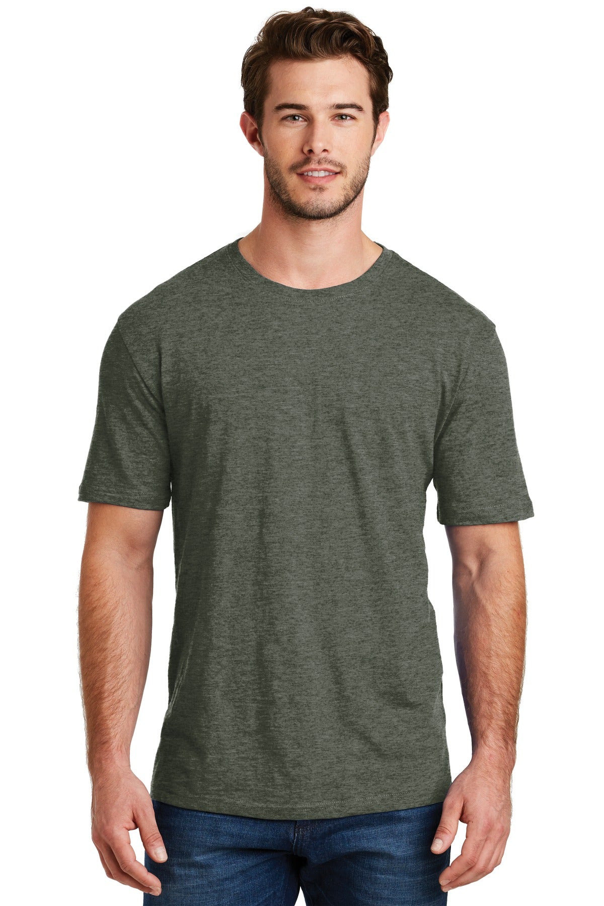 Enjoy 100% pure tee perfection from the softest blend.4.3-ou - Heathered Olive