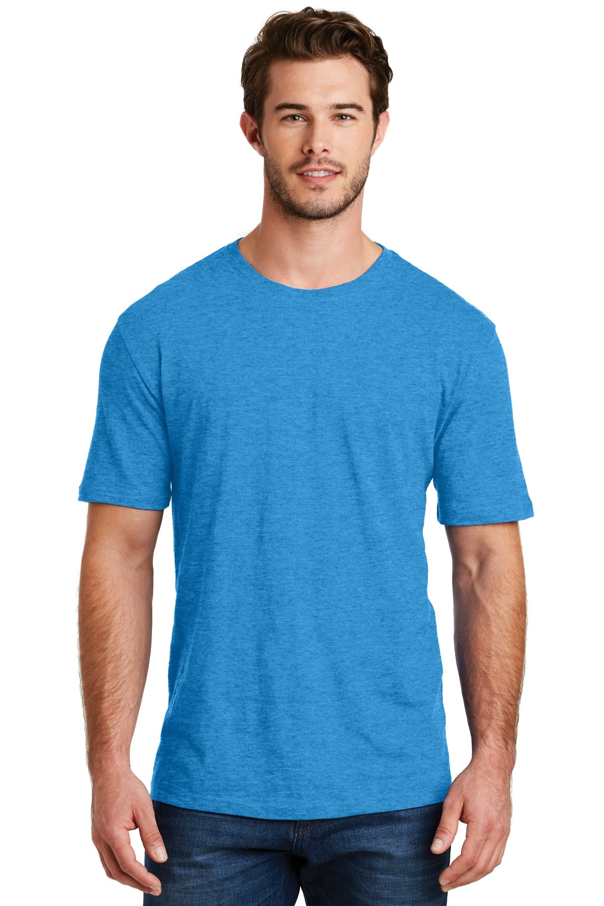 Enjoy 100% pure tee perfection from the softest blend.4.3-ou - Heathered Bright Turquoise
