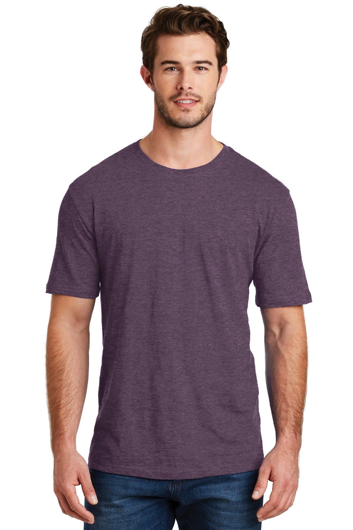 Enjoy 100% pure tee perfection from the softest blend.4.3-ou - Heathered Eggplant