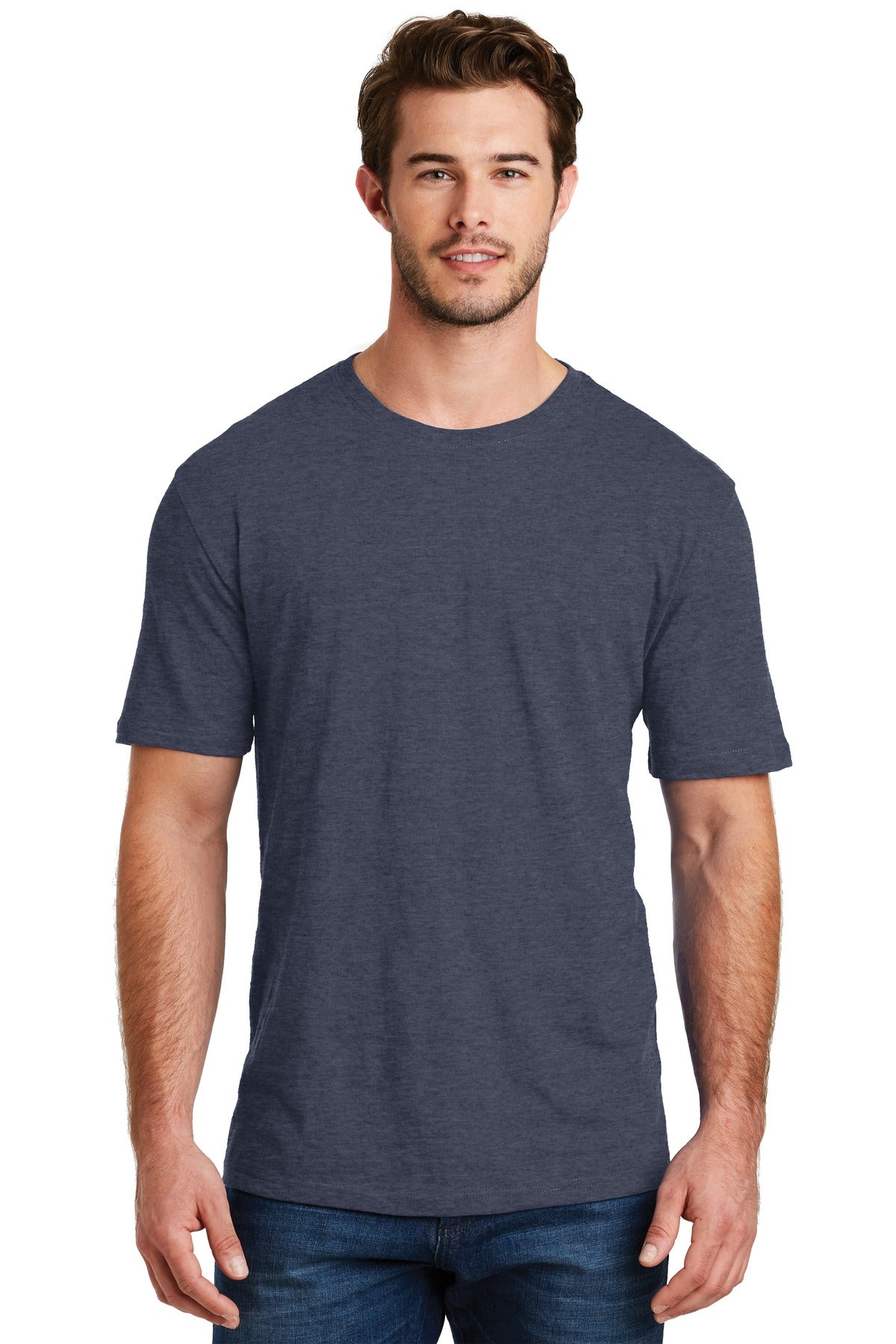 Enjoy 100% pure tee perfection from the softest blend.4.3-ou - Heathered Navy