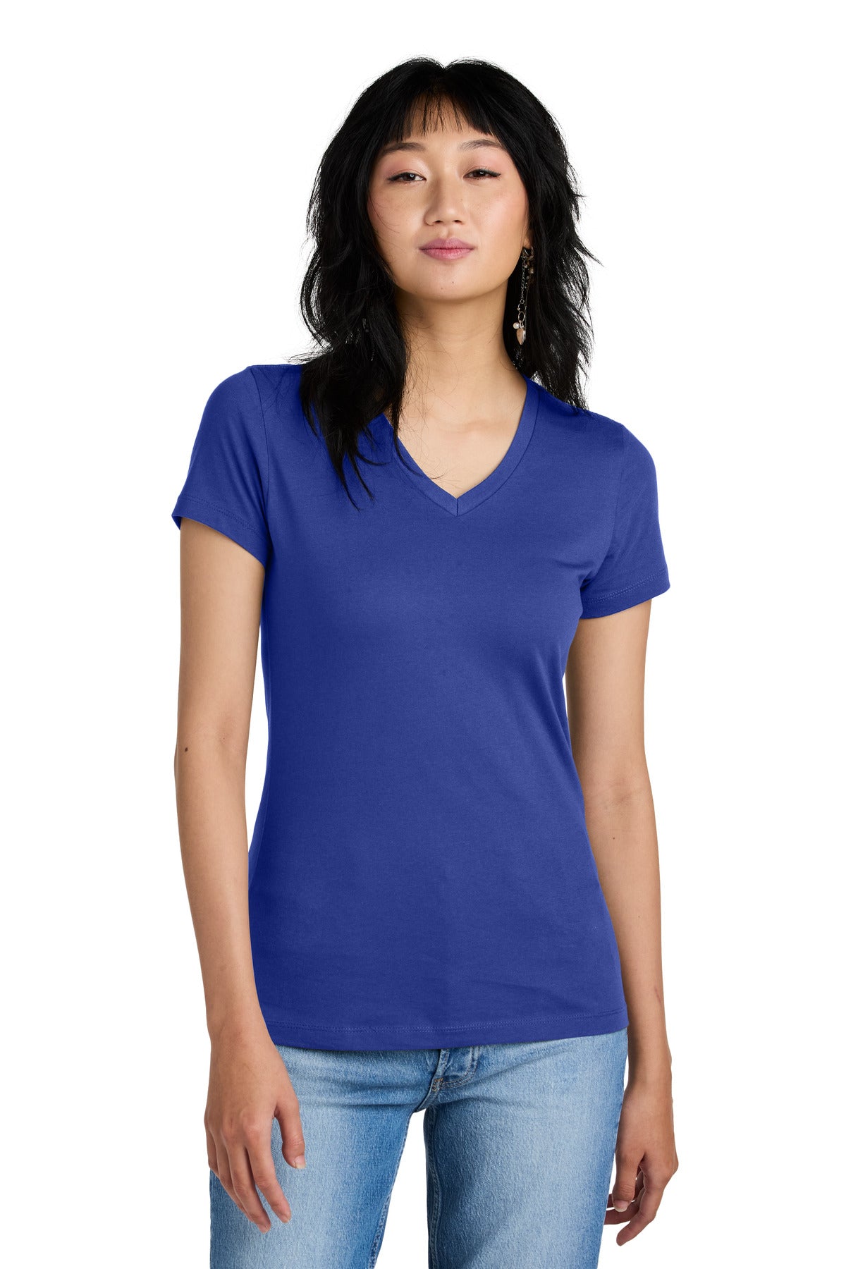 The perfect v-neck tee for a polished look. 4.3-ounce 100% c - Deep Royal