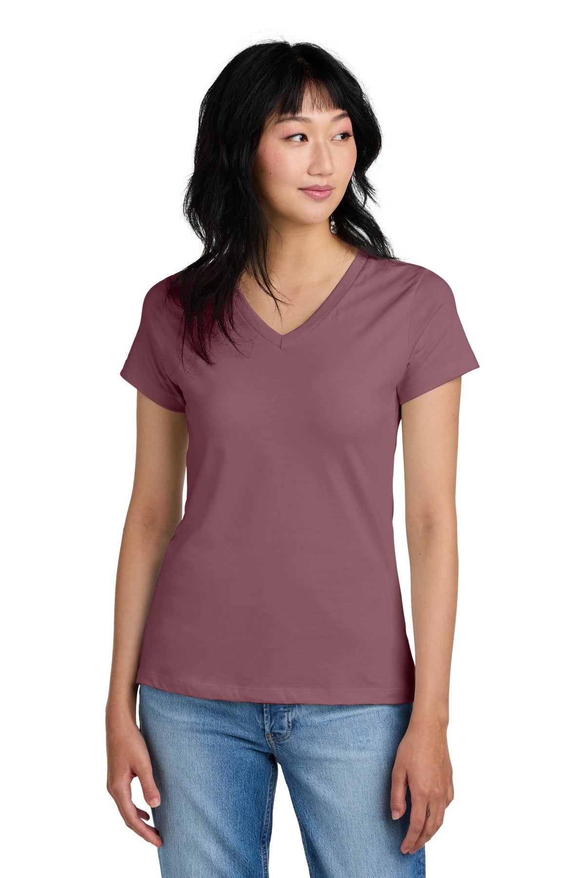 The perfect v-neck tee for a polished look. 4.3-ounce 100% c - Orchid Haze