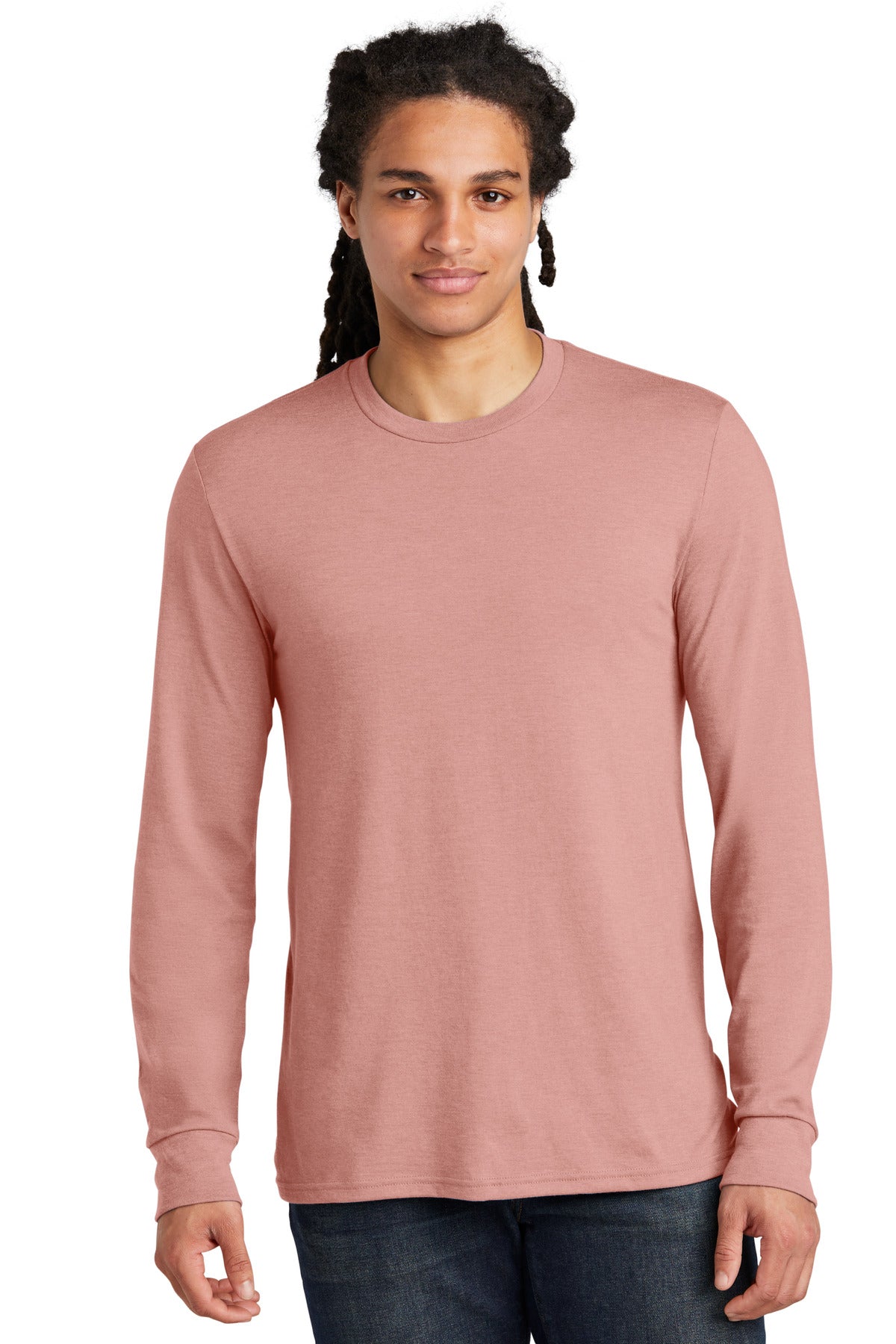 The long sleeve version of our perfect tri crew. 4.5-ounce 5 - Blush Frost