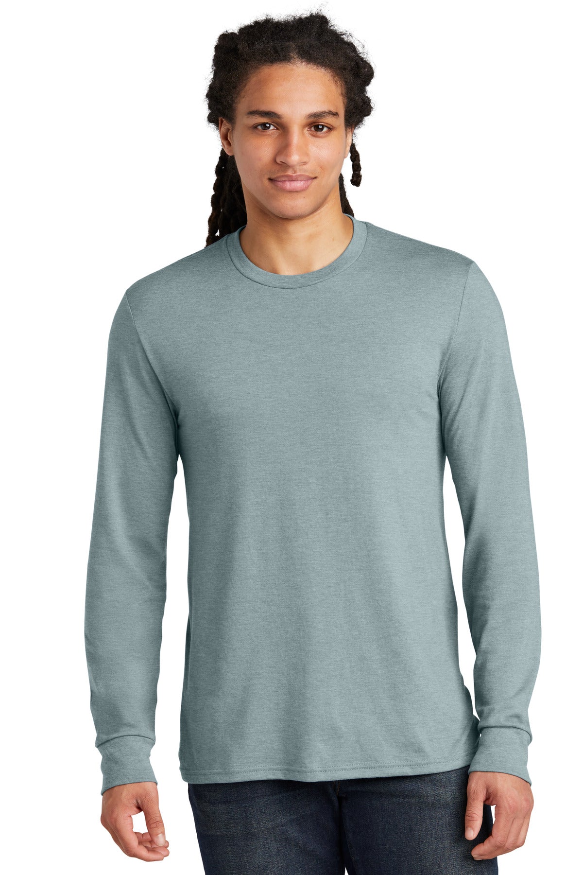 The long sleeve version of our perfect tri crew. 4.5-ounce 5 - Flint Blue Heather