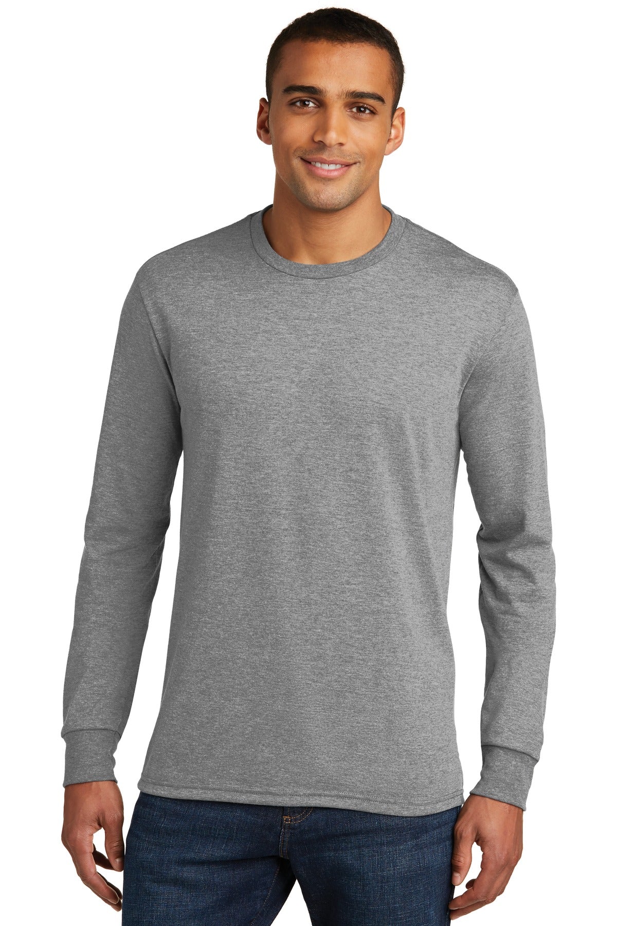 The long sleeve version of our perfect tri crew. 4.5-ounce 5 - Grey Frost