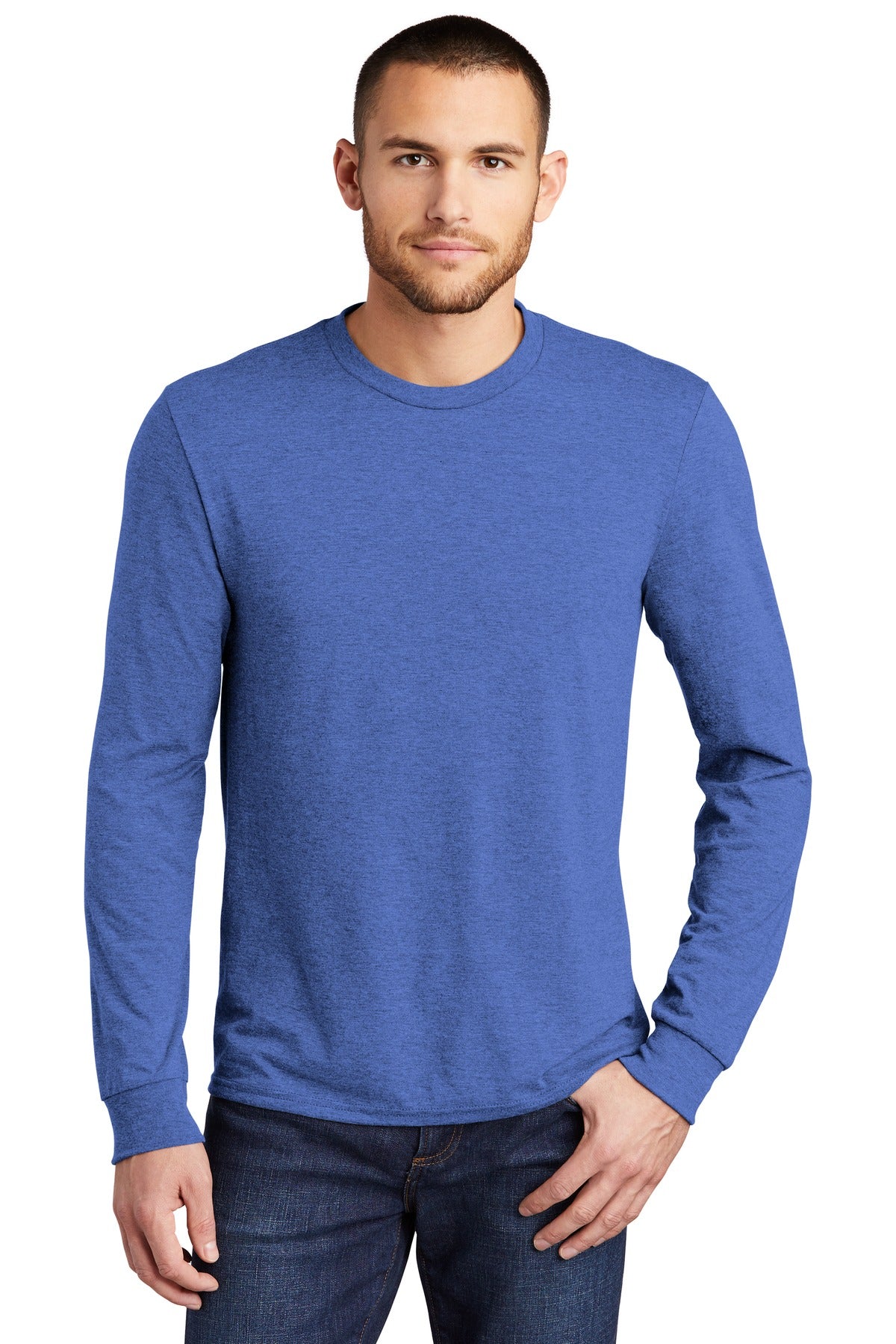 The long sleeve version of our perfect tri crew. 4.5-ounce 5 - Royal Frost