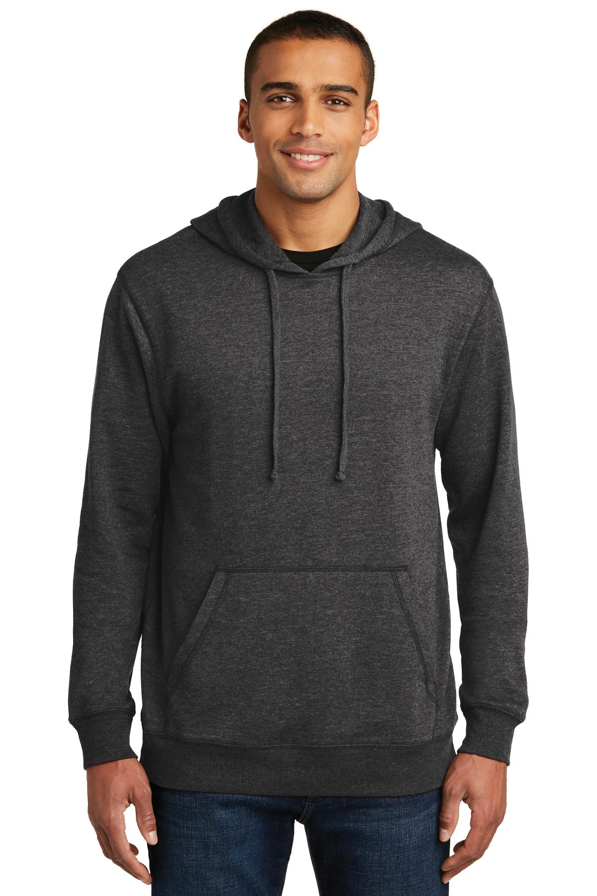 This lightweight hoodie is extra soft for go-anywhere style. - Heathered Black