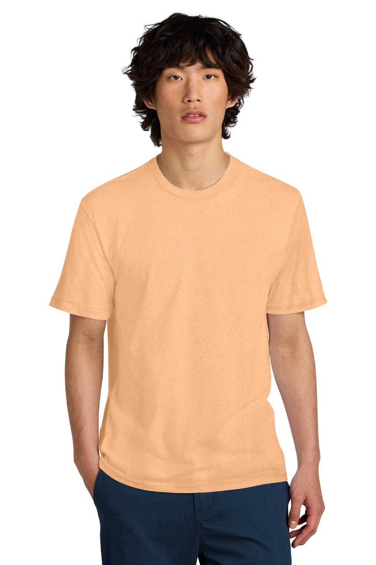 An effortless perfect tee for everyday wear. 4.3-ounce 100%  - Apricot